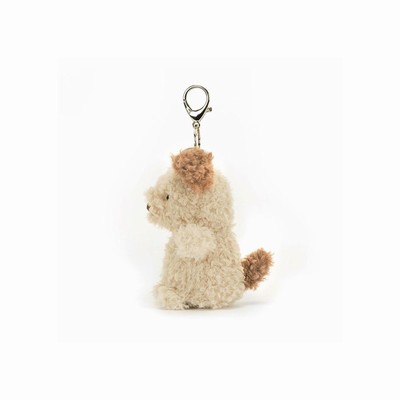Jellycat Little Pup Bag Charm Dog UK | 07294TBON